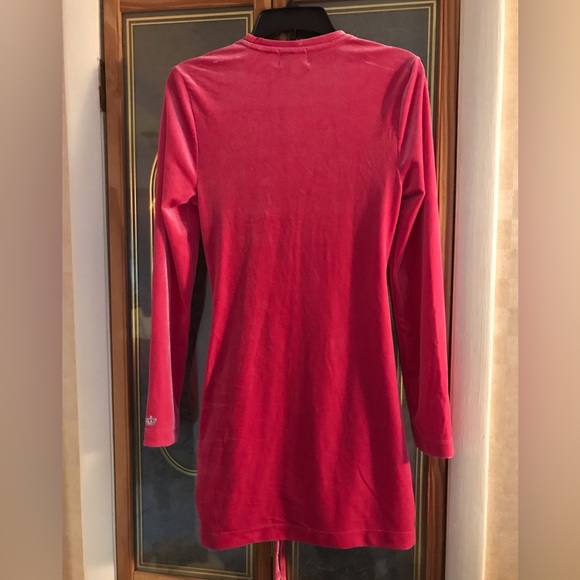 Juicy Couture, Velour Ruched Mini Dress, Sz M - Picture 3 of 5